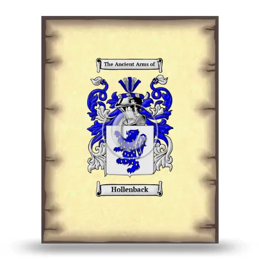 Hollenback Coat of Arms Print