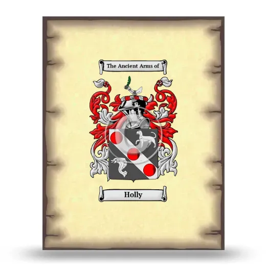 Holly Coat of Arms Print