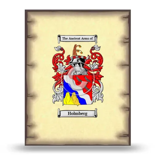 Holmberg Coat of Arms Print