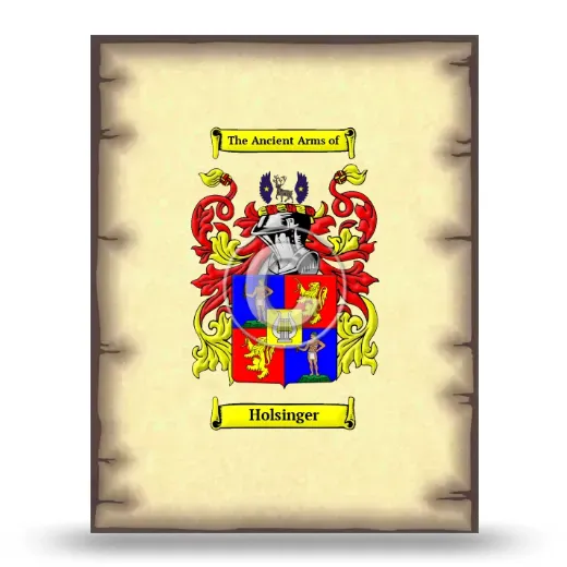 Holsinger Coat of Arms Print