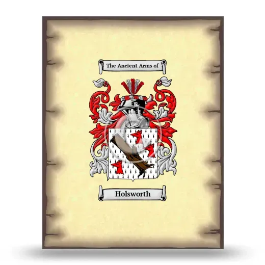 Holsworth Coat of Arms Print