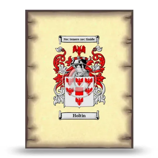 Holtin Coat of Arms Print
