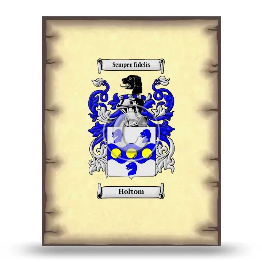 Holtom Coat of Arms Print