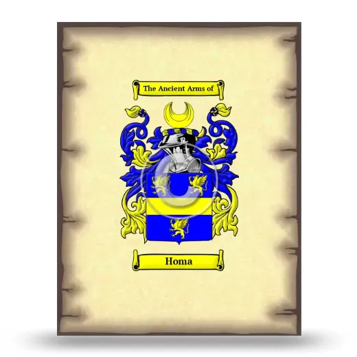 Homa Coat of Arms Print