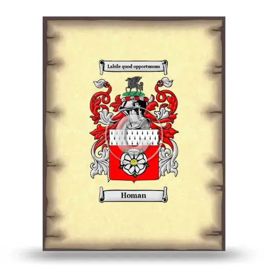 Homan Coat of Arms Print