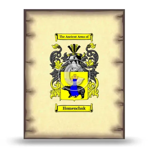 Homenchuk Coat of Arms Print