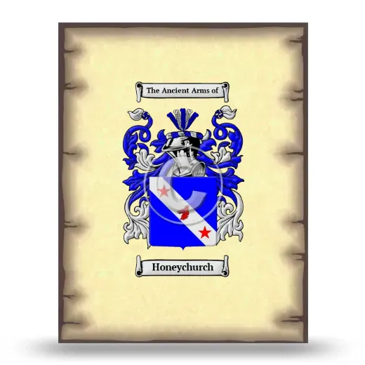Honeychurch Coat of Arms Print