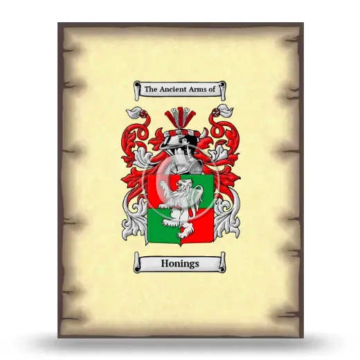Honings Coat of Arms Print