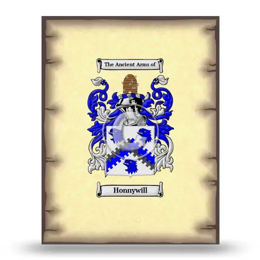 Honnywill Coat of Arms Print