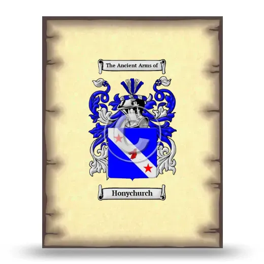 Honychurch Coat of Arms Print