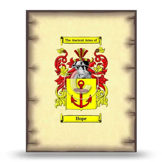 Hope Coat of Arms Print