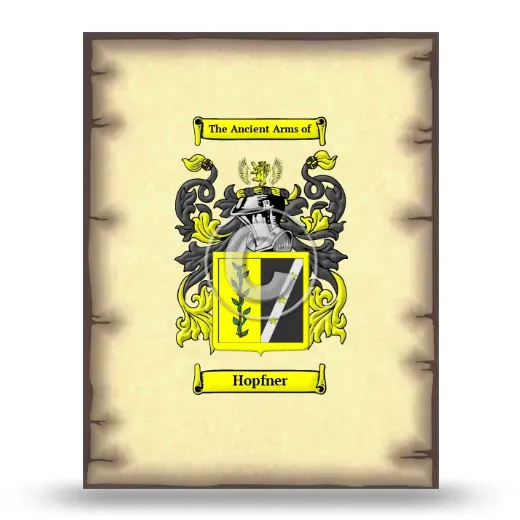 Hopfner Coat of Arms Print