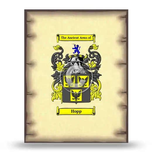 Hopp Coat of Arms Print