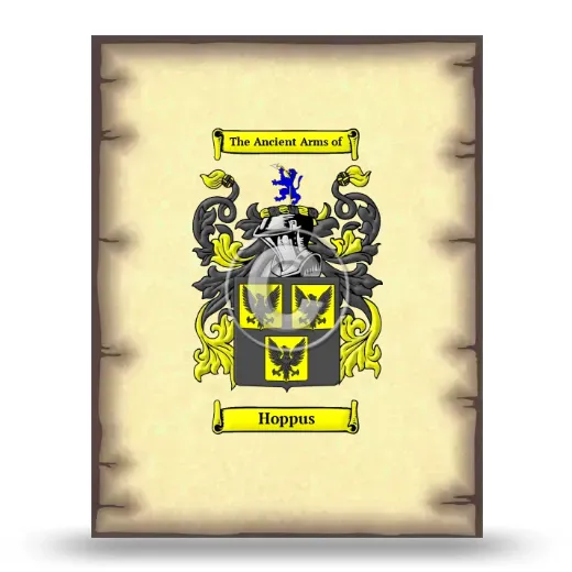 Hoppus Coat of Arms Print