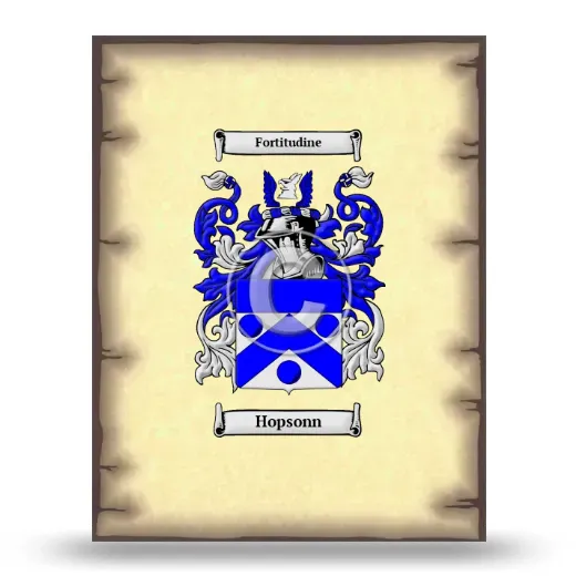 Hopsonn Coat of Arms Print