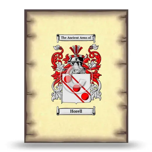 Horell Coat of Arms Print