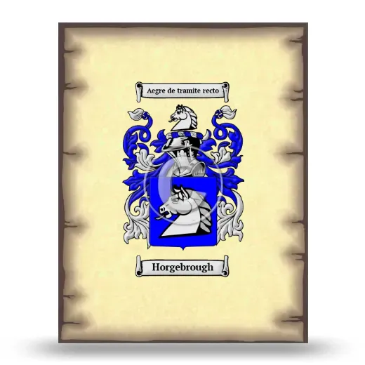 Horgebrough Coat of Arms Print