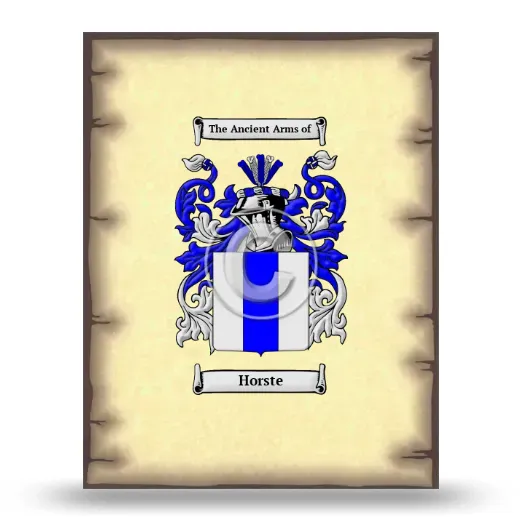 Horste Coat of Arms Print
