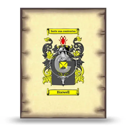Horwell Coat of Arms Print