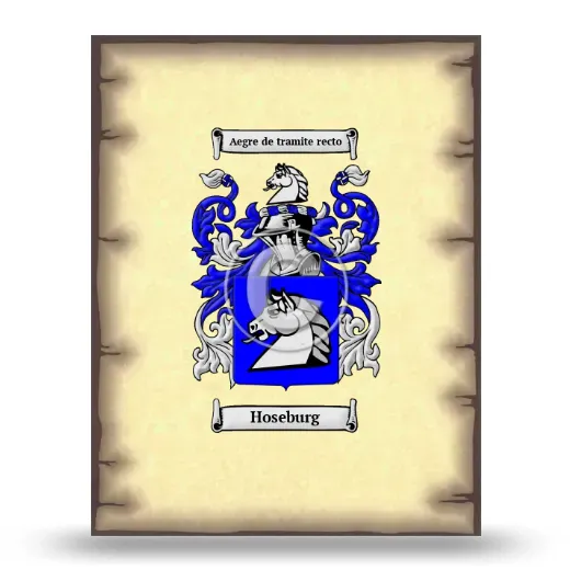 Hoseburg Coat of Arms Print