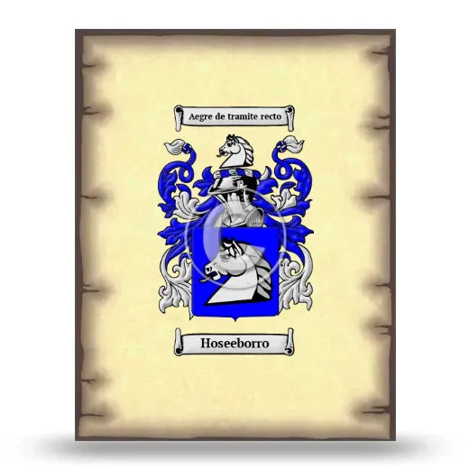 Hoseeborro Coat of Arms Print