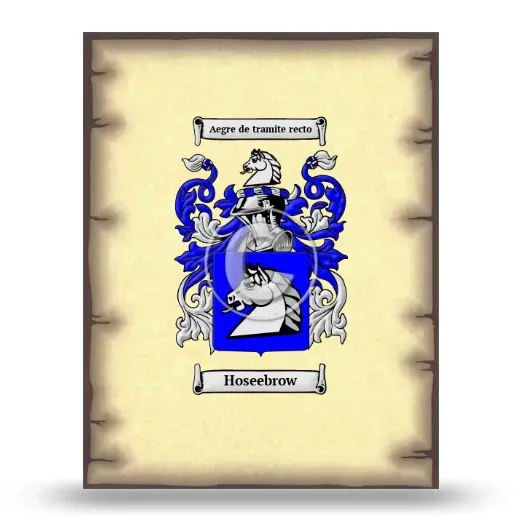 Hoseebrow Coat of Arms Print