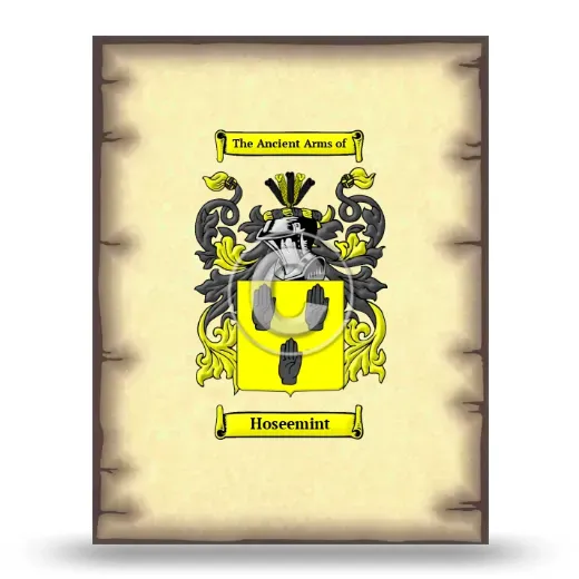 Hoseemint Coat of Arms Print
