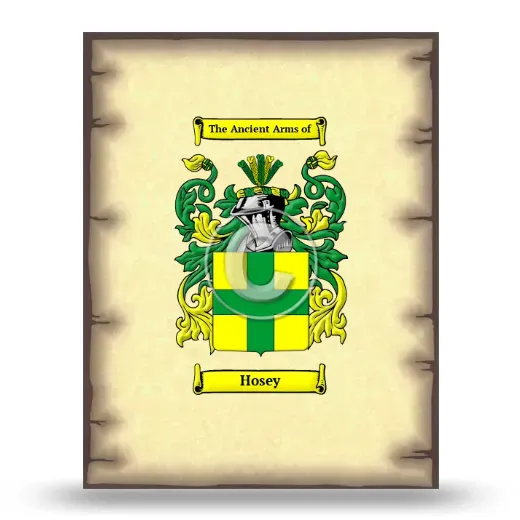 Hosey Coat of Arms Print