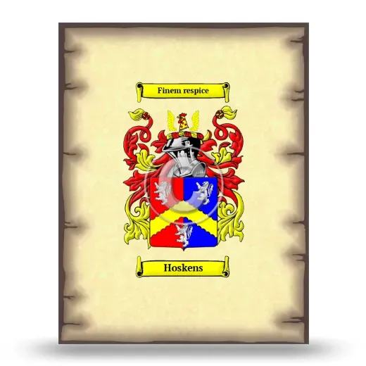 Hoskens Coat of Arms Print