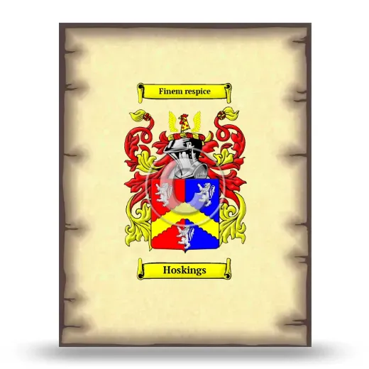 Hoskings Coat of Arms Print