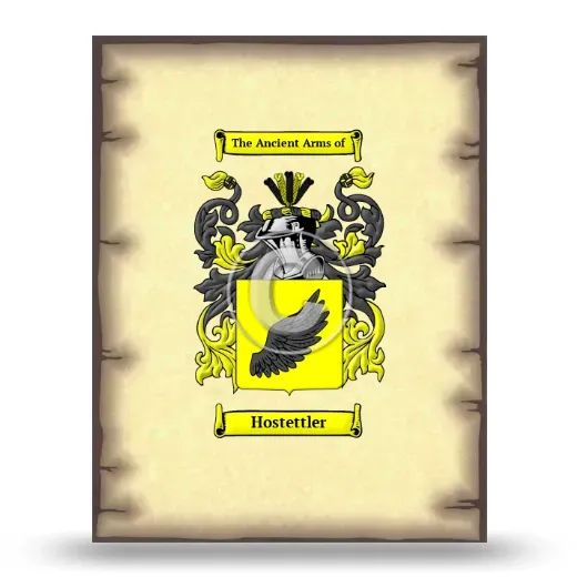 Hostettler Coat of Arms Print