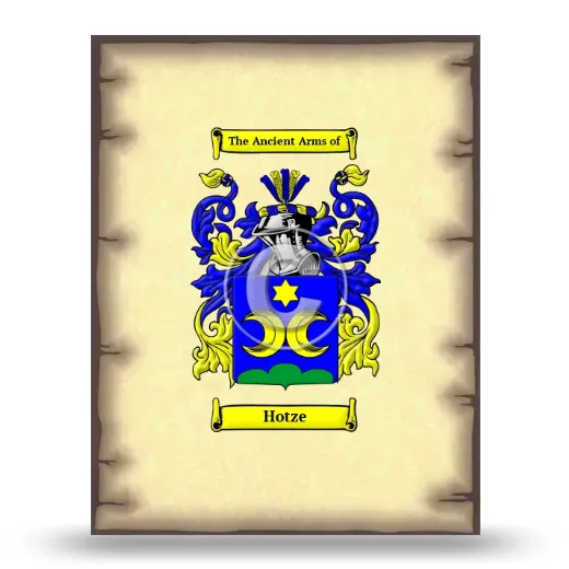 Hotze Coat of Arms Print
