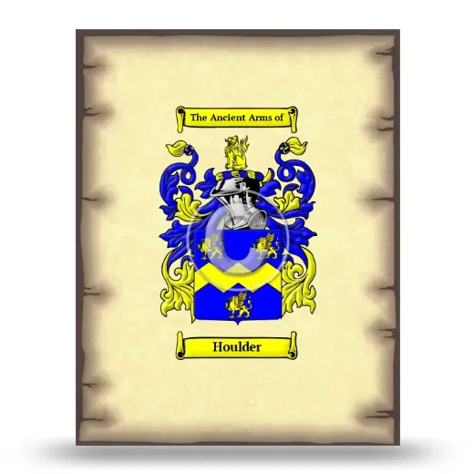 Houlder Coat of Arms Print