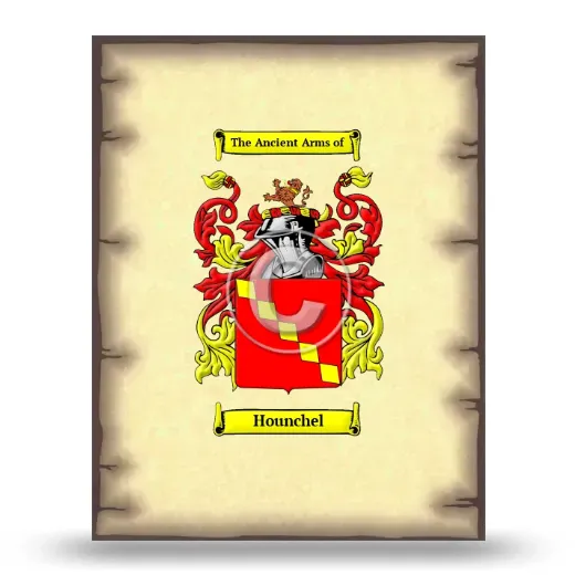 Hounchel Coat of Arms Print