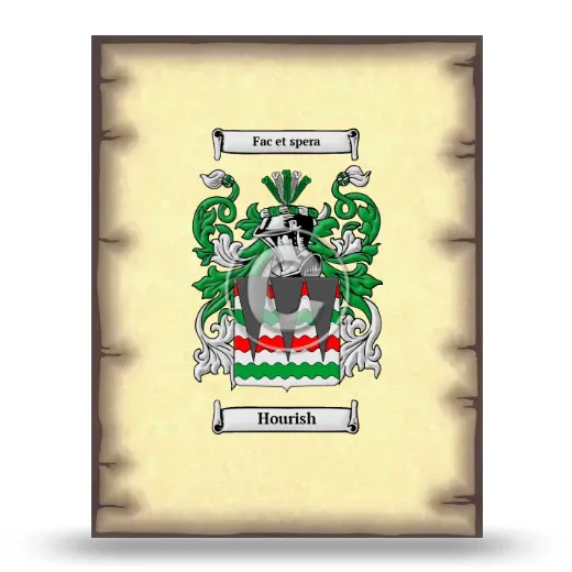 Hourish Coat of Arms Print