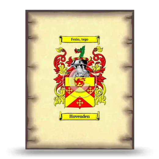 Hovenden Coat of Arms Print