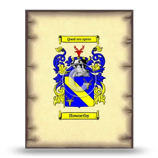 Howorthy Coat of Arms Print