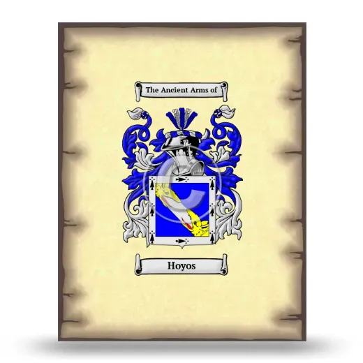 Hoyos Coat of Arms Print