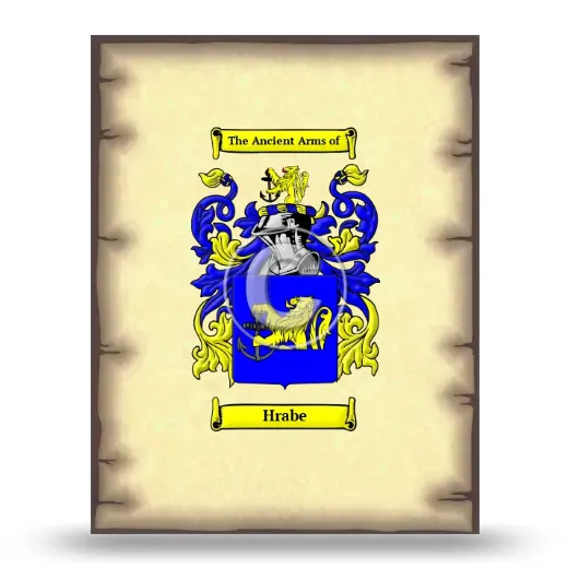 Hrabe Coat of Arms Print