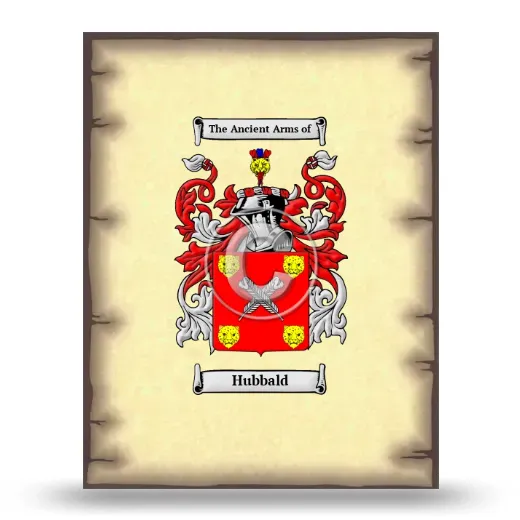 Hubbald Coat of Arms Print