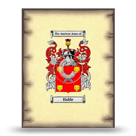 Huble Coat of Arms Print