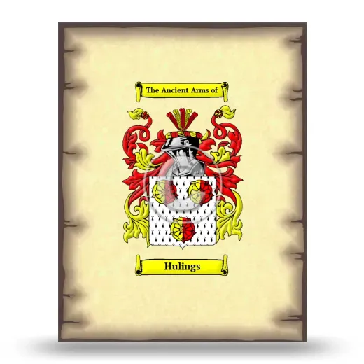Hulings Coat of Arms Print