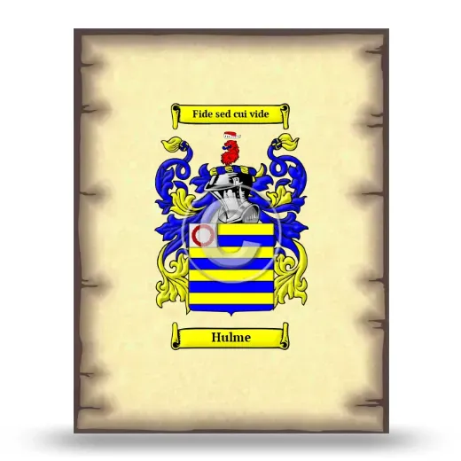 Hulme Coat of Arms Print