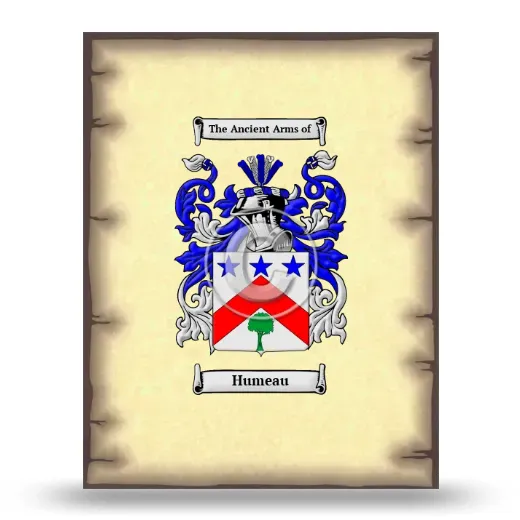 Humeau Coat of Arms Print