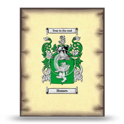 Humes Coat of Arms Print