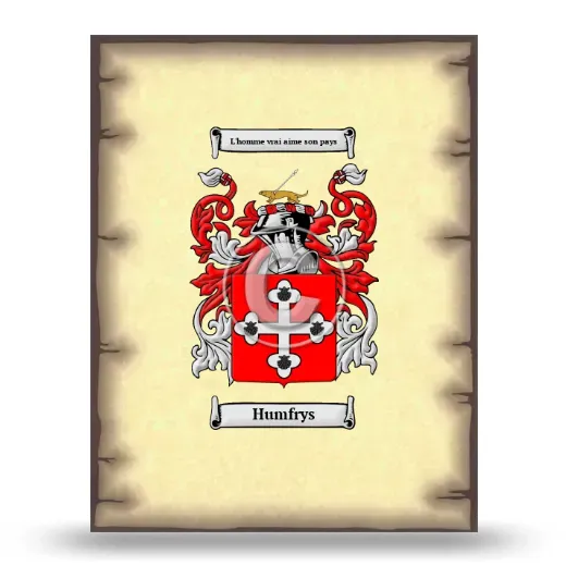 Humfrys Coat of Arms Print