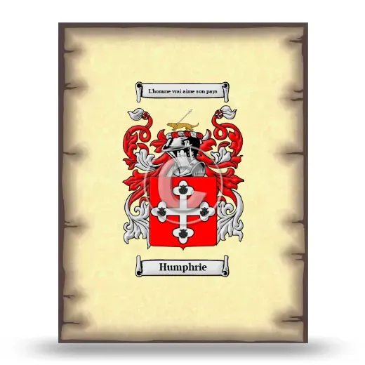 Humphrie Coat of Arms Print
