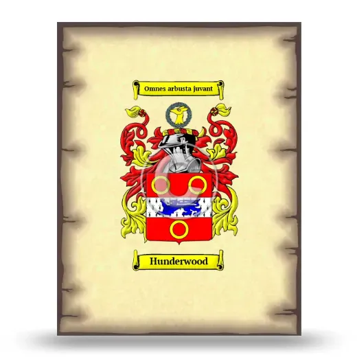 Hunderwood Coat of Arms Print