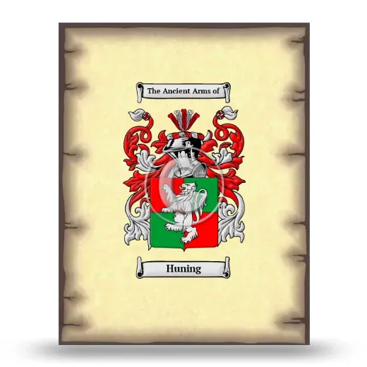 Huning Coat of Arms Print