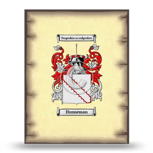 Hunneman Coat of Arms Print